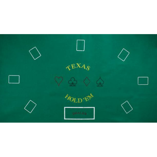 36" x 72" Green Texas Holdem Poker Casino Gaming Table Top Felt Layout Mat 